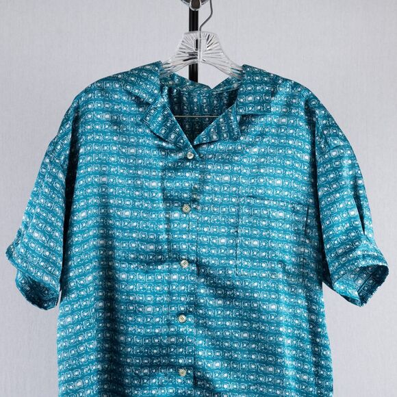 Vintage custom made green pajamas size M/L - Picture 8 of 8